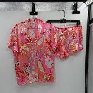 Victoria's Secret Nautical Matching Pajama Shorts Set - Pink - Medium